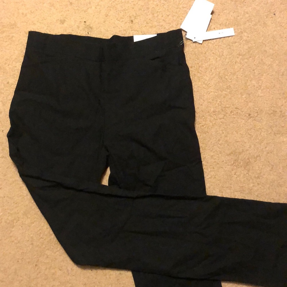 Stretchy black business slacks